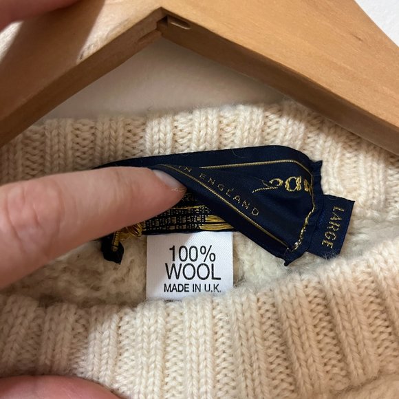100% Wool Vintage Knit Sweater - M/L - Made in England - Picture 4 of 5